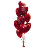 Фольгированные шары в форме сердца